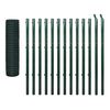 vidaXL Eurofence st&aring;l 25x1,7 m gr&ouml;n
