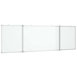 vidaXL Magnetisk whiteboard hopf&auml;llbar 160x60x1,7 cm aluminium