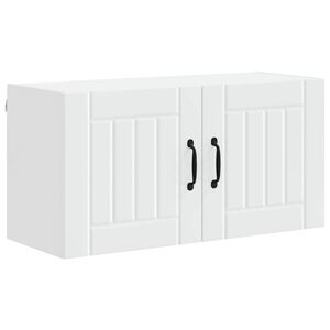 vidaXL V&auml;ggsk&aring;p LUCCA Vit 80 x 31 x 40 cm Konstruerat tr&auml;