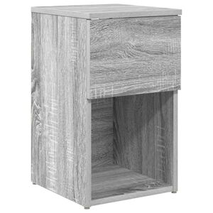 vidaXL S&auml;ngsk&aring;p Gr&aring; sonoma-ek 29 x 31,5 x 49 cm Konstruerat tr&auml;