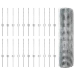 vidaXL St&auml;ngsel med stolpe Silver