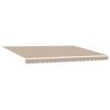 vidaXL Manuell Utdragbar Markis Beige 4 &times; 3 m