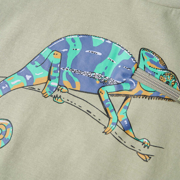 T-shirt med korta &auml;rmar f&ouml;r barn ljus khaki 104