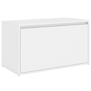 vidaXL Hallb&auml;nk 80x40x45 cm vit konstruerat tr&auml;
