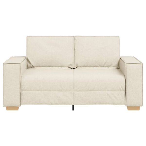 vidaXL 2-sits soffa linne 160x78x84 cm