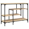 vidaXL Konsolbord med hyllor sonoma-ek 100x35x75 cm