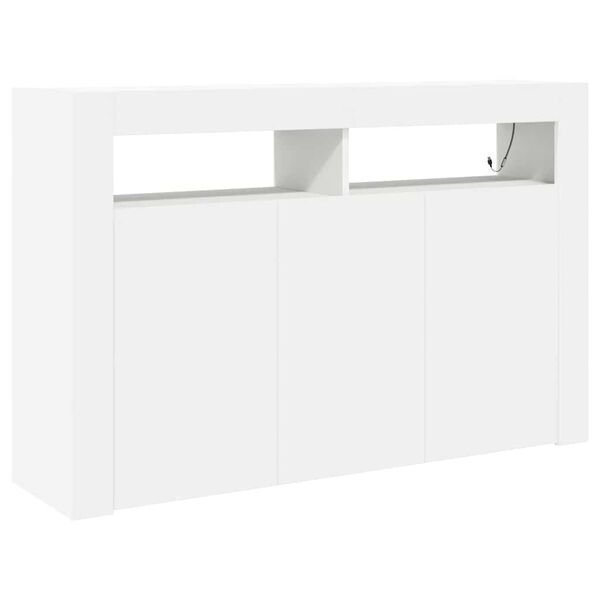 vidaXL Sideboard Vit 116 x 30 x 75 cm Konstruerat tr&auml;