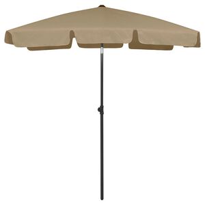 vidaXL Strandparasoll taupe 180x120 cm