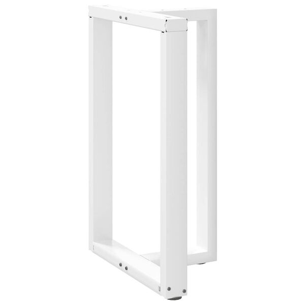 vidaXL Barbordsben T-formade 2 st vita 60x35x(90-91) cm st&aring;l