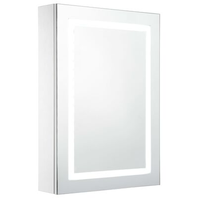 vidaXL Badrumsskåp med spegel LED 50x13x70 cm