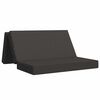 vidaXL F&auml;llbar Soffbed 140 x 67 x 45 cm M&ouml;rkgr&aring;