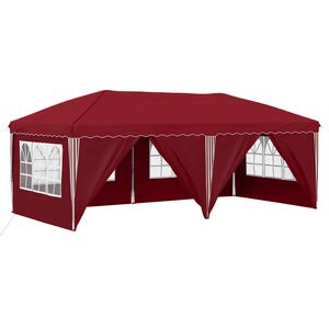 vidaXL Pop-up Partyt&auml;lt 575 x 288 x 245 cm Vinr&ouml;d