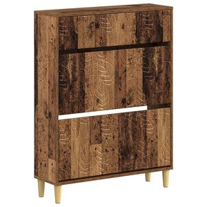 vidaXL Skosk&aring;p DELFT 78 x 24 x 103 cm Konstruerat tr&auml; Gammalt tr&auml;