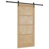 vidaXL Skjutd&ouml;rr ORKDAL 93 x 202 cm Konstruerat tr&auml; Naturlig och svart