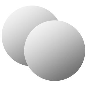 vidaXL V&auml;ggspeglar 2 st 40 cm rund glas