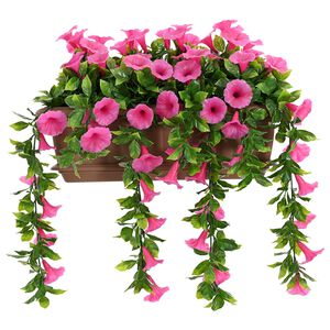 vidaXL Konstgjorda blommor Lila R&ouml;d 55 x 20 x 55 cm PE och st&aring;l