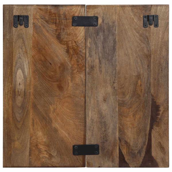 vidaXL S&auml;ngbord flerf&auml;rgad 50x27x50 cm massivt &aring;tervunnet tr&auml;