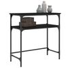 vidaXL Konsolbord svart 75x35,5x75 cm konstruerat tr&auml;