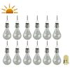 Luxform Partylampor solcell LED 12 st genomskinliga 95220