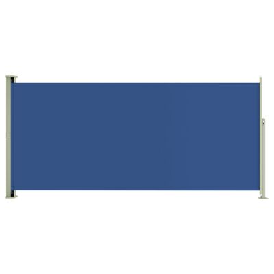 vidaXL Infällbar sidomarkis 140x300 cm blå