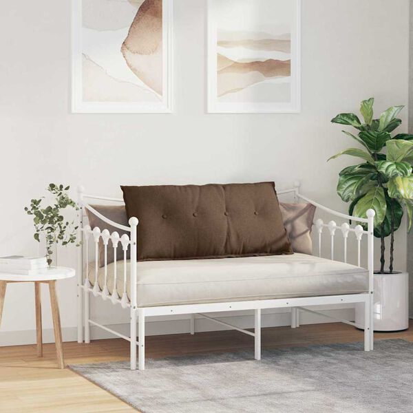 vidaXL Ryggkudde Brun 100 x 19 x 50 cm tyg