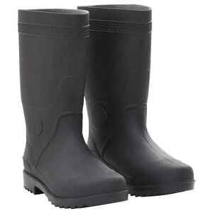 vidaXL Regnst&ouml;vlar svart strl 38 PVC