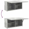 vidaXL Väggskåp för badrum betonggrå 60x25x30 cm konstruerat trä