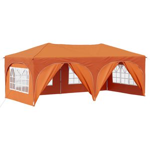vidaXL Pop-up Partyt&auml;lt 575 x 288 x 245 cm Orange Oxford Tyg