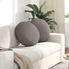 vidaXL Sittkuddar 2 pcs Taupe &Oslash;50 x 19 cm tyg