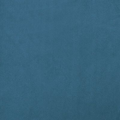 vidaXL Hundbädd med förlängning blå 100x50x30 cm sammet