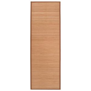 vidaXL Yogamatta i bambu 60x180 cm brun