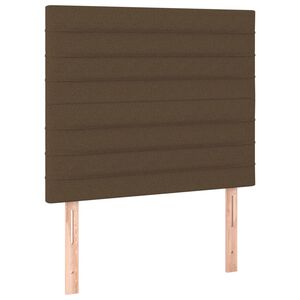 vidaXL S&auml;nggavel m&ouml;rkbrun 80x5x118/128 cm tyg