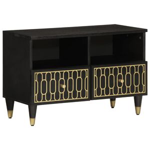 vidaXL Tv-b&auml;nk 70x33x46 cm massivt mangotr&auml;