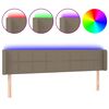 vidaXL S&auml;nggavel LED taupe 183x16x78/88 cm tyg
