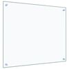 vidaXL Stänkskydd transparent 70x60 cm härdat glas