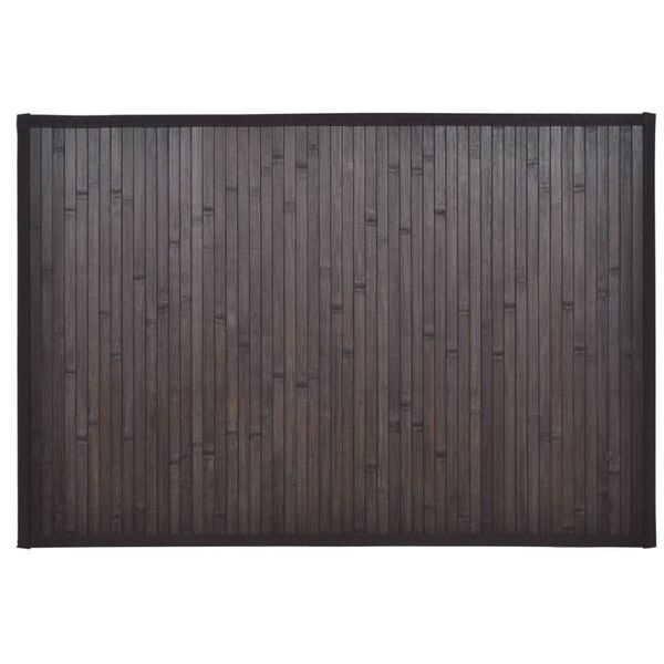 Badrumsmatta bambu 60 x 90 cm mörkbrun