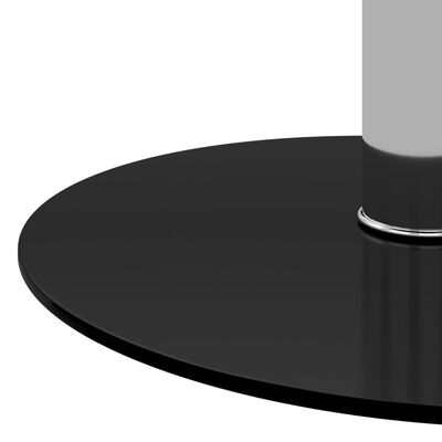 vidaXL Soffbord svart 40 cm härdat glas