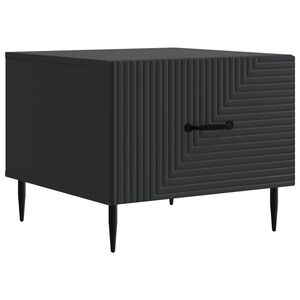 vidaXL Kaffeebord med l&aring;da Svart 49 x 50 x 40 cm Konstruerat tr&auml;