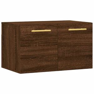 vidaXL V&auml;ggsk&aring;p brun ek 60x36,5x35 cm konstruerat tr&auml;
