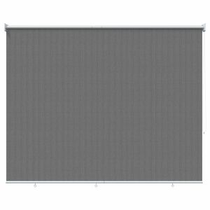 vidaXL Utomhus Rullgardin 90% UV Block Ljusgr&aring; 180 x 230 cm HDPE