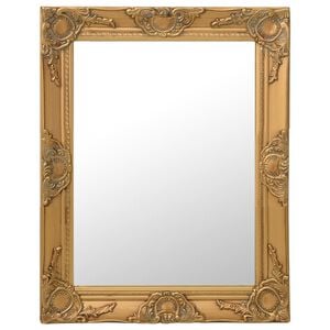 vidaXL V&auml;ggspegel barockstil 50x60 cm guld