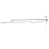 vidaXL Elektrisk utdragbar markisram Vit 3,5 x 2 m Aluminium