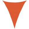 vidaXL Solsegel 160 g/m&sup2; triangul&auml;r orange 3x4x4 m HDPE