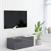 vidaXL Tv-b&auml;nk gr&aring; h&ouml;gglans 80x34x30 cm konstruerat tr&auml;