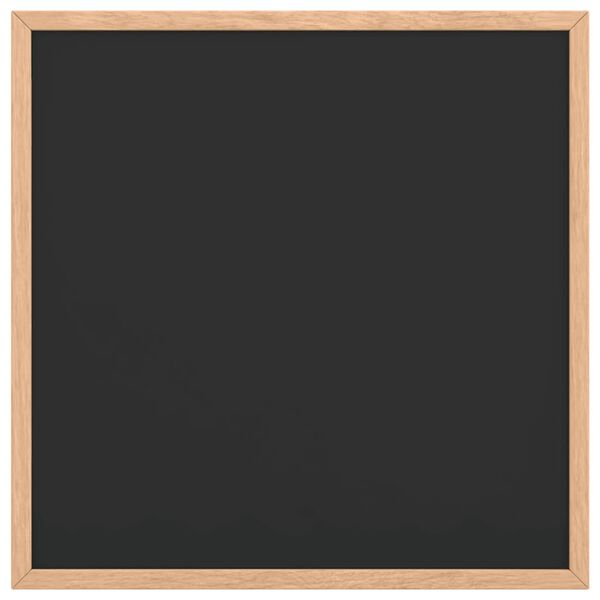 vidaXL Griffeltavla med ram i massiv furu svart 40x40 cm