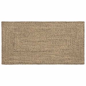 vidaXL Omr&aring;desmatta Naturlig och svart 80 x 150 cm Jute