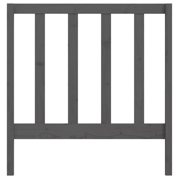 vidaXL S&auml;nggavel gr&aring; 81x4x100 cm massiv furu