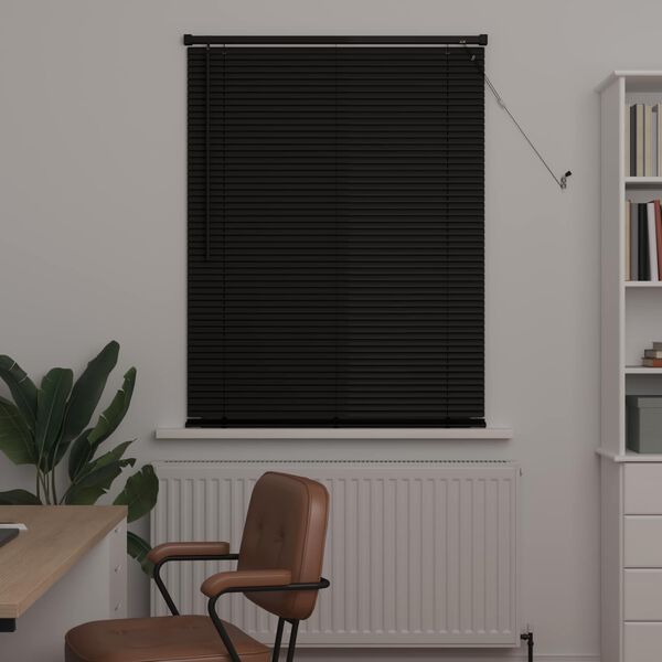 vidaXL Persienn Svart 150 x 80 cm PVC