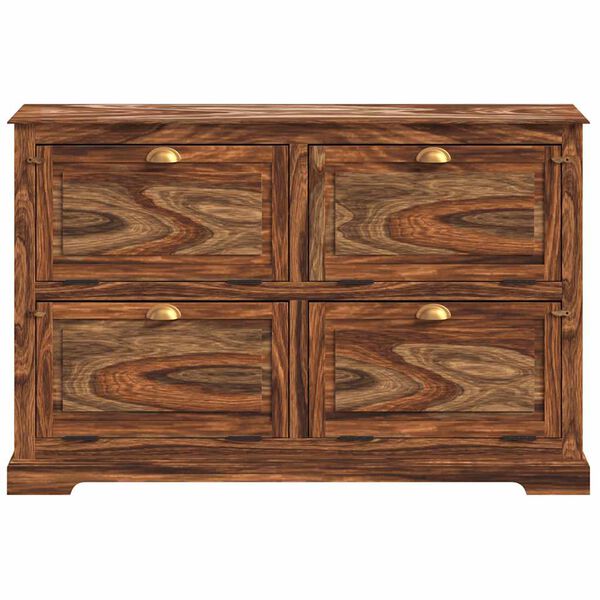 vidaXL Skosk&aring;p 140x35x90 cm massivt sheshamtr&auml;