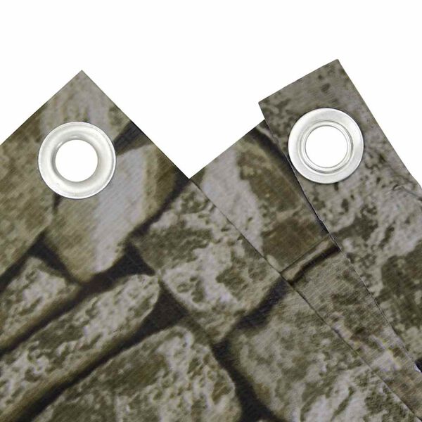 vidaXL Insynsskydd f&ouml;r balkong stenmotiv 400x75 cm PVC